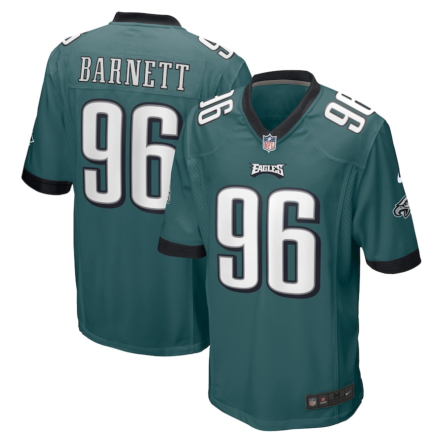 Nike Derek Barnett Philadelphia Eagles Midnight Green Game Jersey