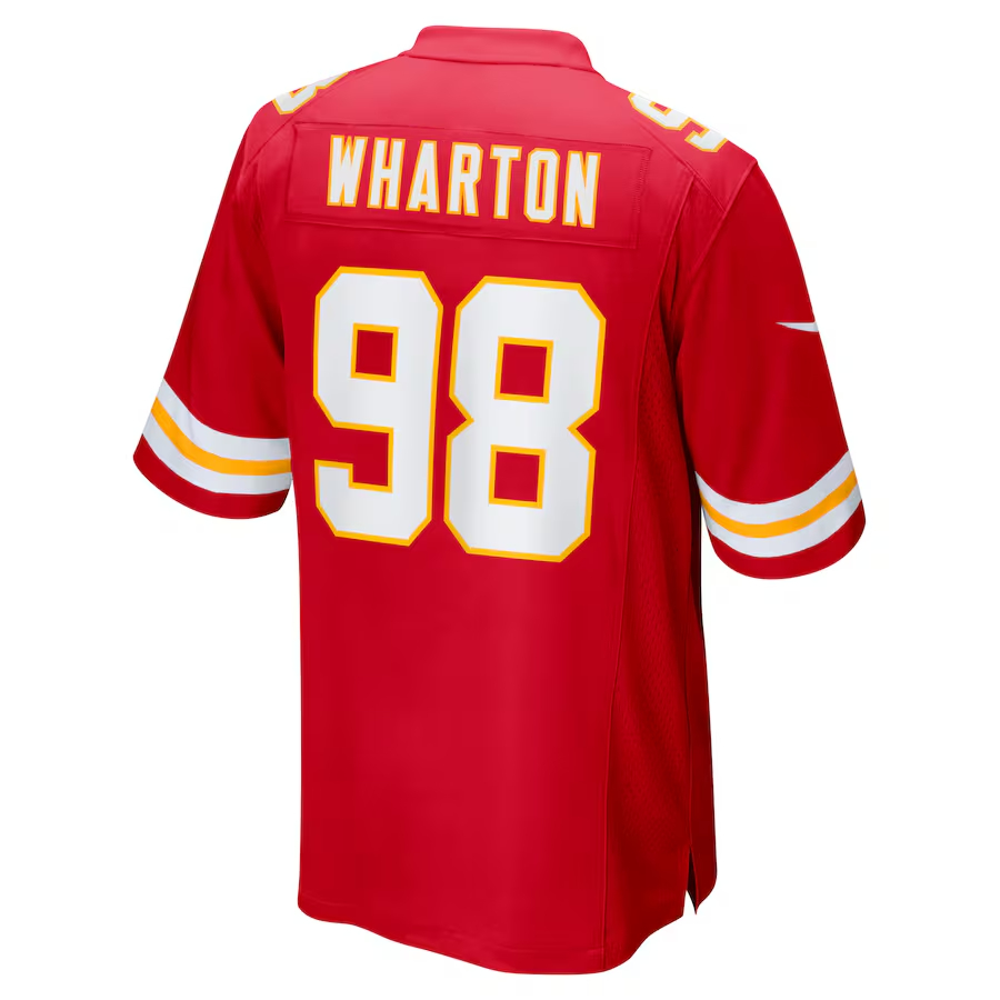 Nike Tershawn Wharton Kansas City Chiefs Red Game Jersey