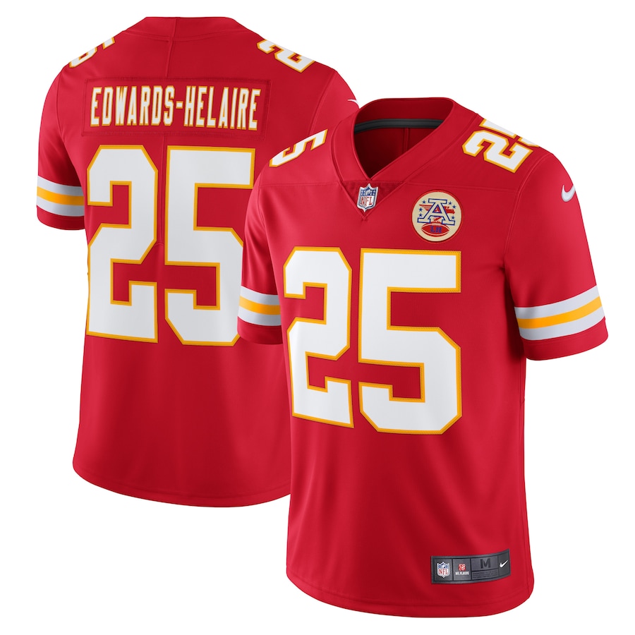 Nike Clyde Edwards-Helaire Kansas City Chiefs Red Vapor Limited Jersey