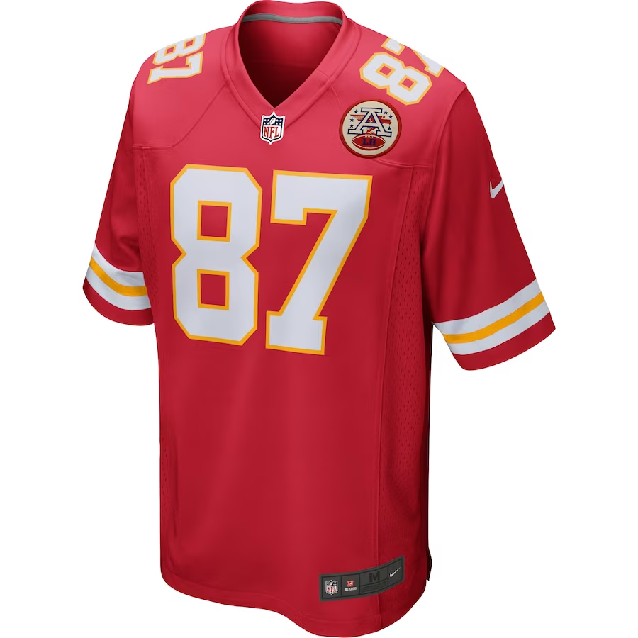 Nike Travis Kelce Kansas City Chiefs Red Game Jersey