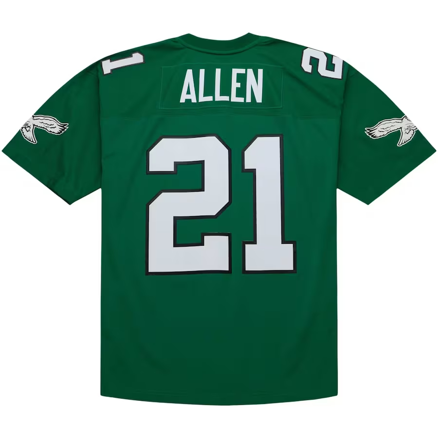 Mitchell & Ness Eric Allen Philadelphia Eagles Kelly Green Le
