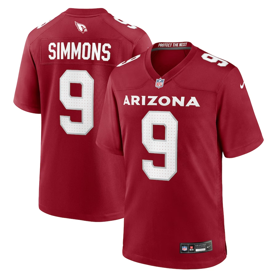 Nike Isaiah Simmons Arizona Cardinals Cardinal Game Player Jersey