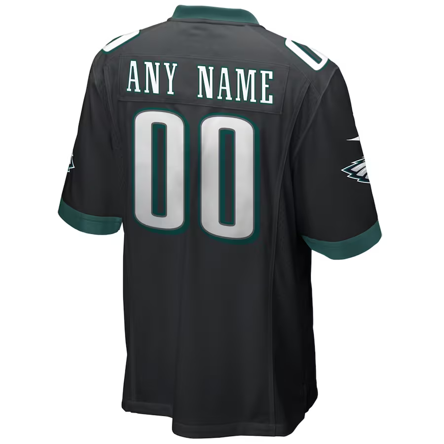Nike Philadelphia Eagles Black Alternate Custom Game Jersey