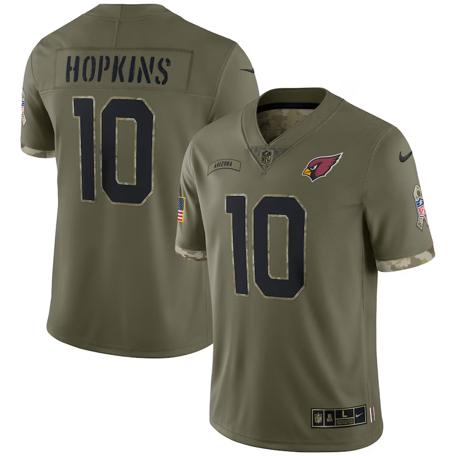 Nike DeAndre Hopkins Arizona Cardinals Olive 2022 Salute To Service