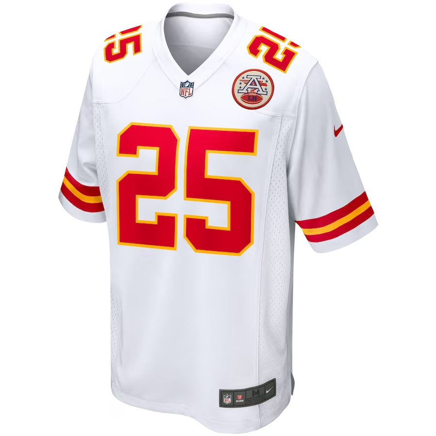 Nike Clyde Edwards-Helaire Kansas City Chiefs White Game Jersey