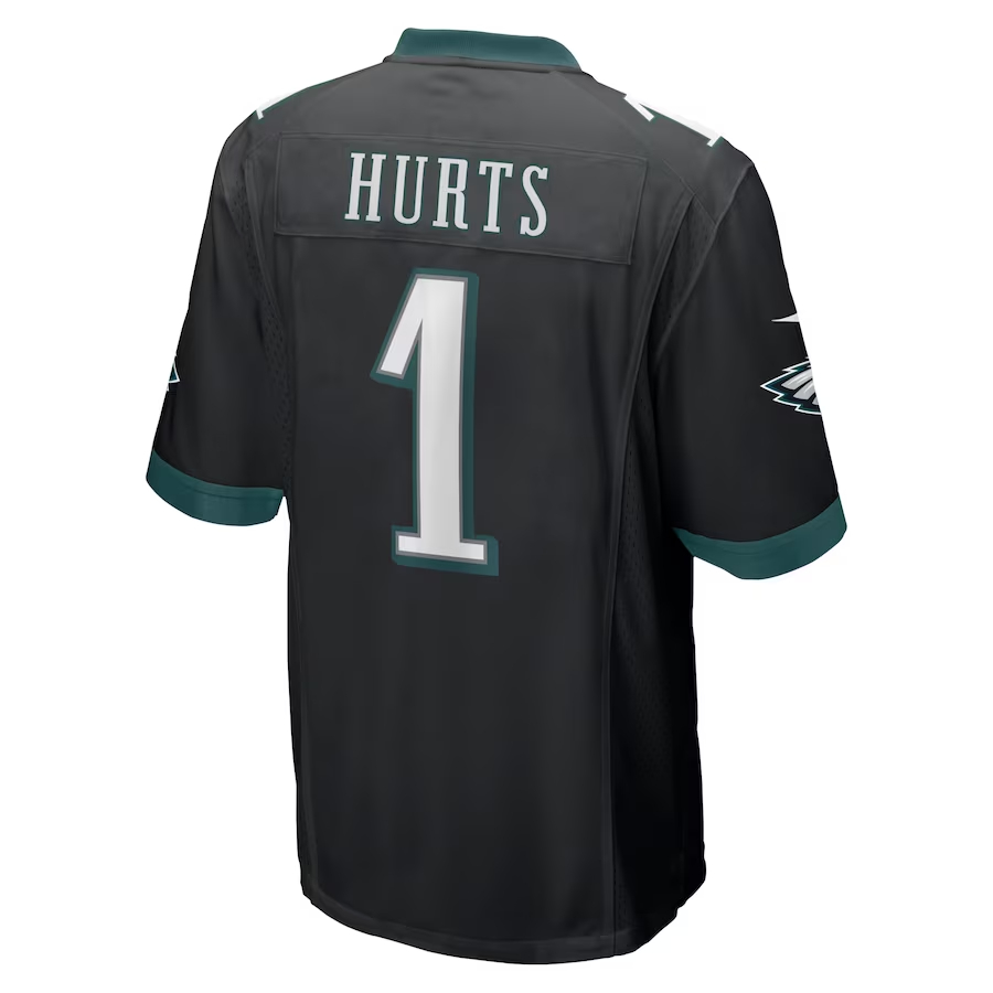 Nike Jalen Hurts Philadelphia Eagles Black Alternate Game Jersey