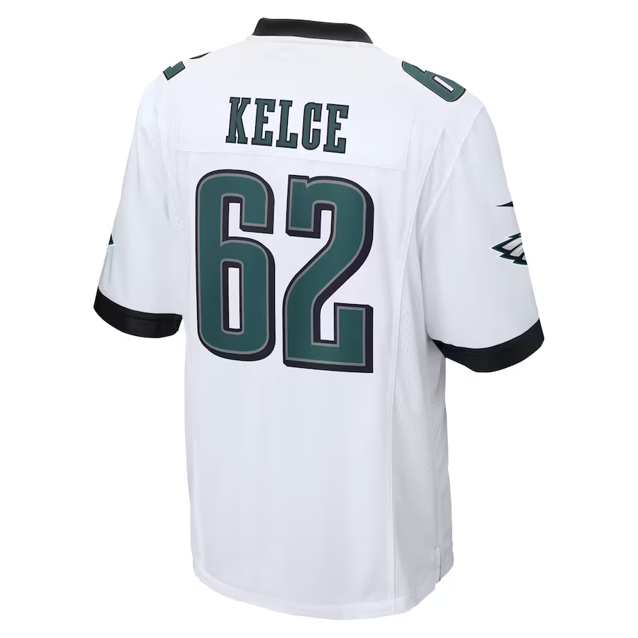 Nike Jason Kelce Philadelphia Eagles White Game Jersey