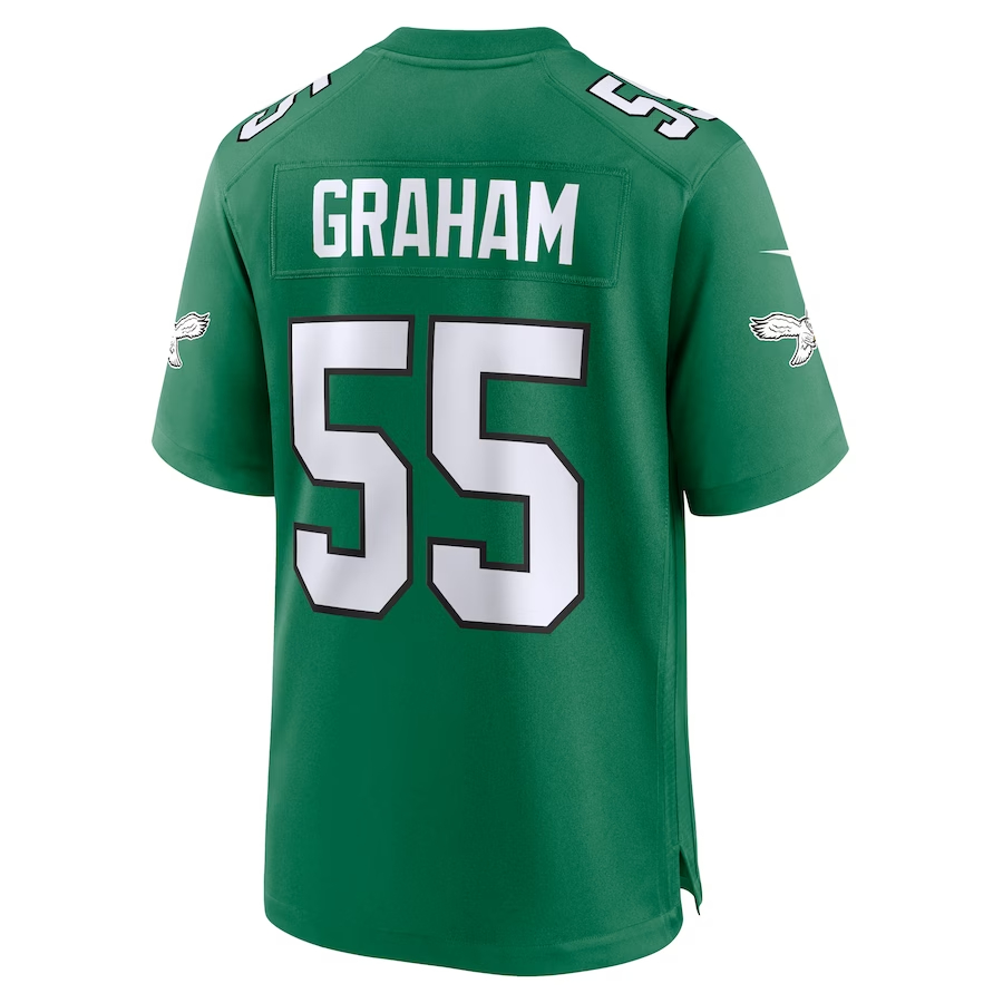 Nike Brandon Graham Philadelphia Eagles Kelly Green Alternate Game Jer