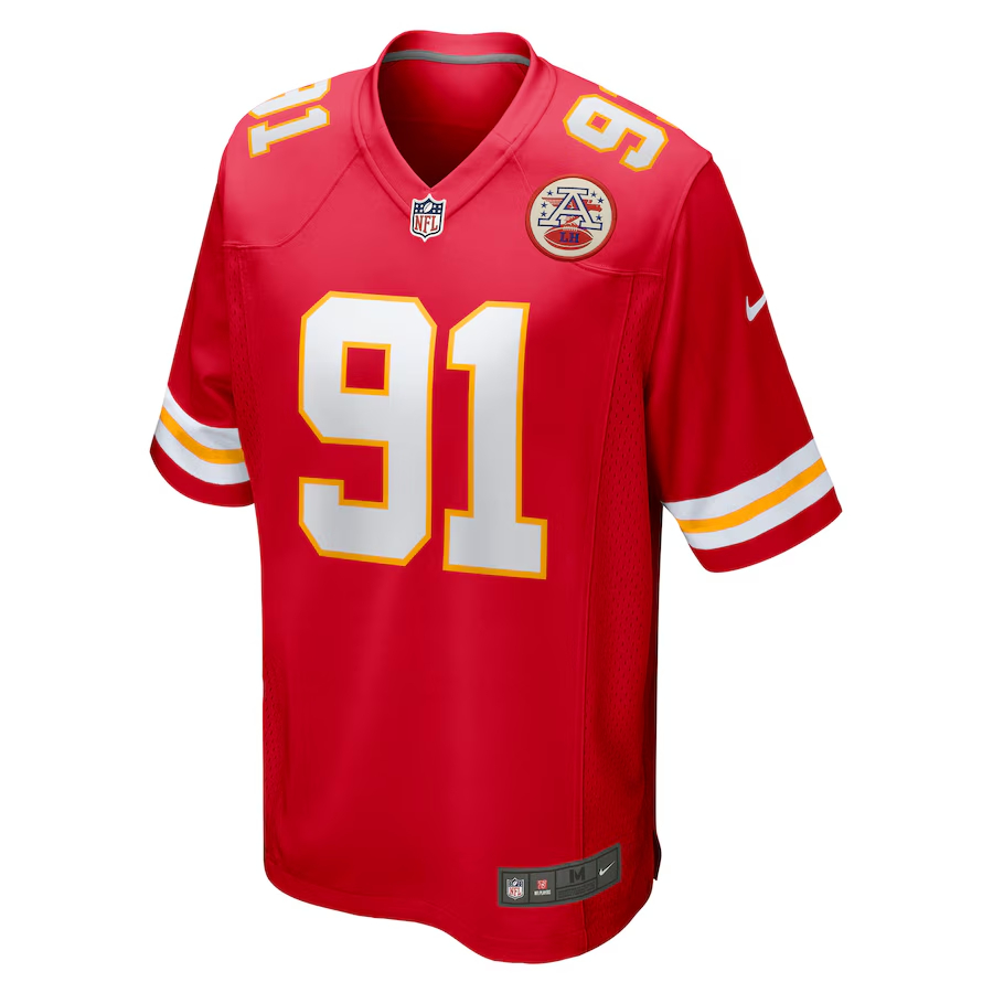 Nike Derrick Nnadi Kansas City Chiefs Red Game Jersey