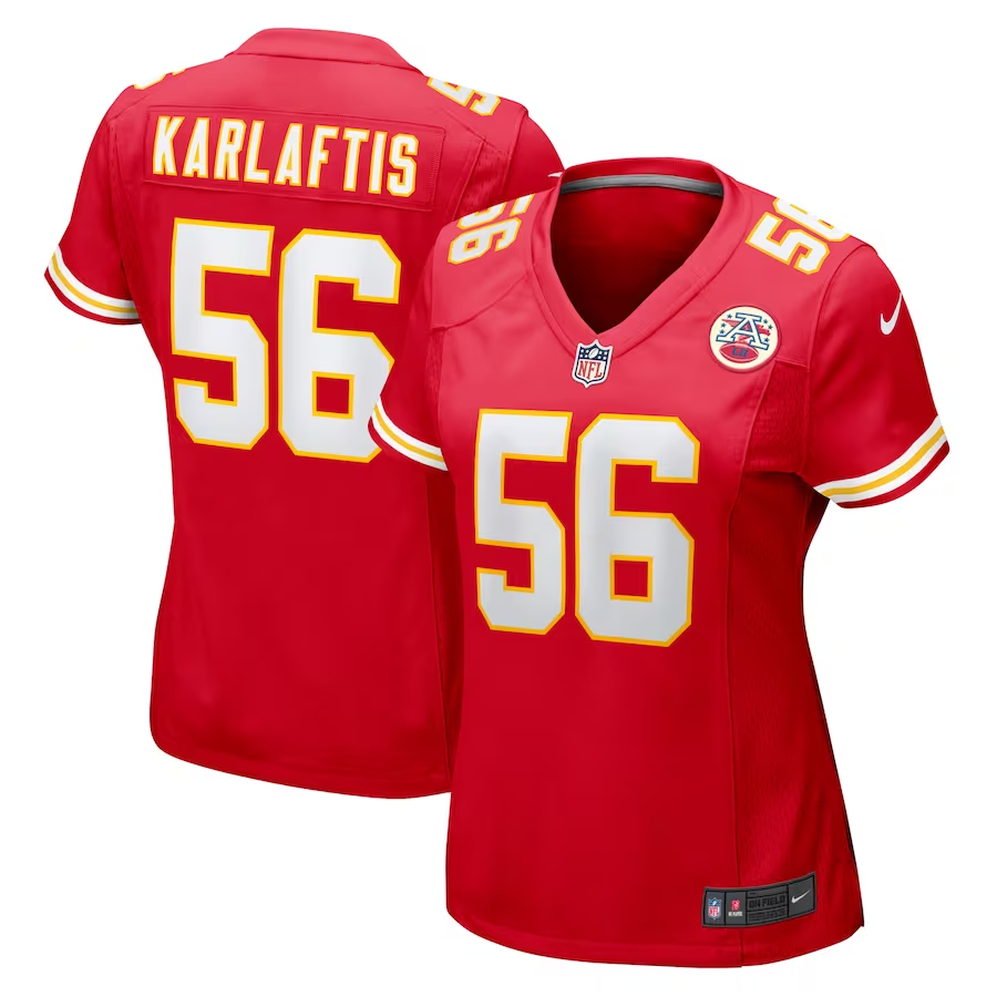 Nike George Karlaftis Kansas City Chiefs Women's Red Game Player Jersey
