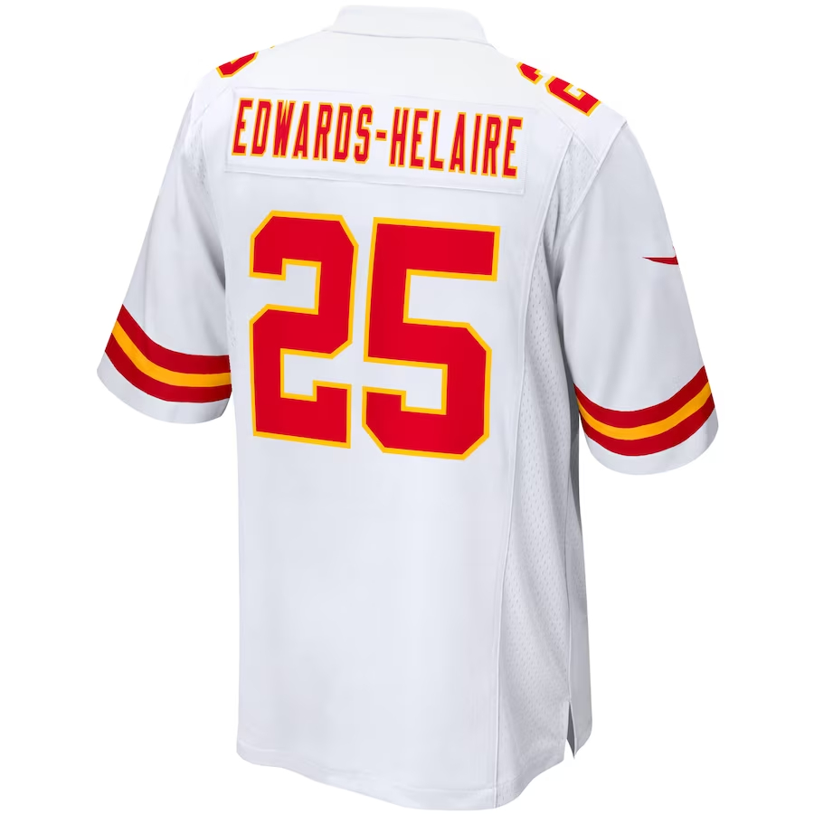 Nike Clyde Edwards-Helaire Kansas City Chiefs White Game Jersey