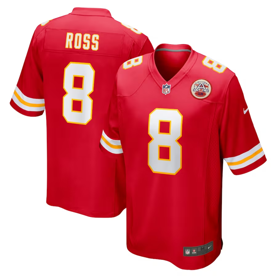 Nike Justyn Ross Kansas City Chiefs Red Home Game Player Jersey