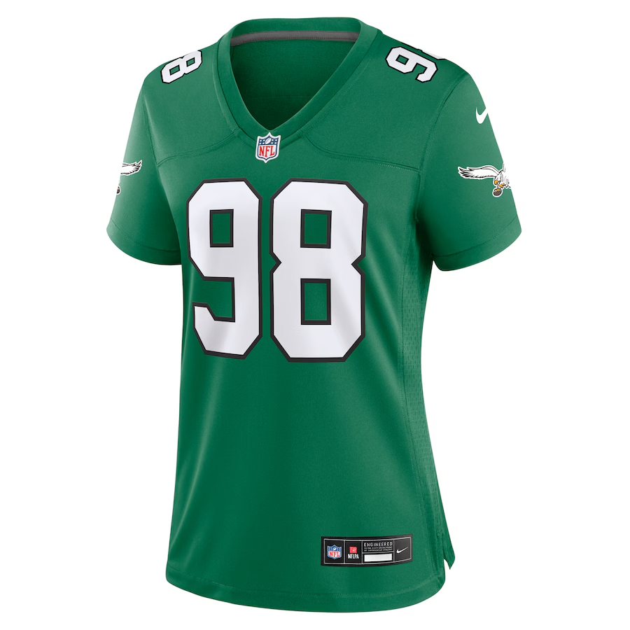 Nike Jalen Carter Philadelphia Eagles Women's Kelly Green Alternate Game Jersey