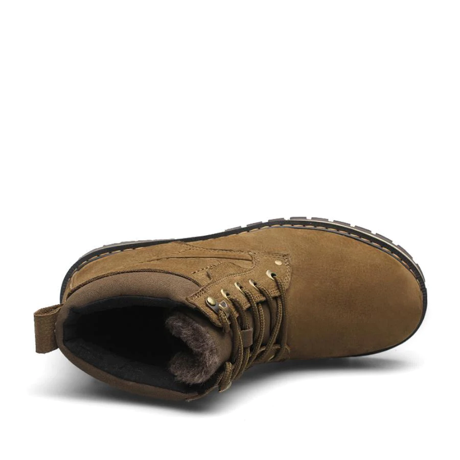 Full Grain Leather For Male Winter Boots