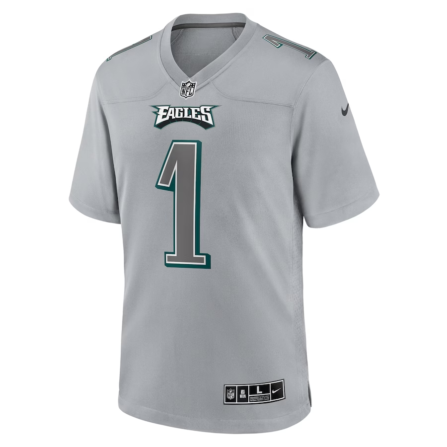 Nike Jalen Hurts Philadelphia Eagles Gray Atmosphere Fashion Game Jersey