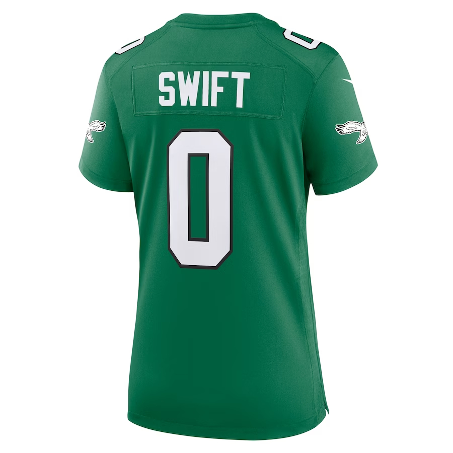 Nike D'Andre Swift Philadelphia Eagles Women's Kelly Green Alternate Game Jersey