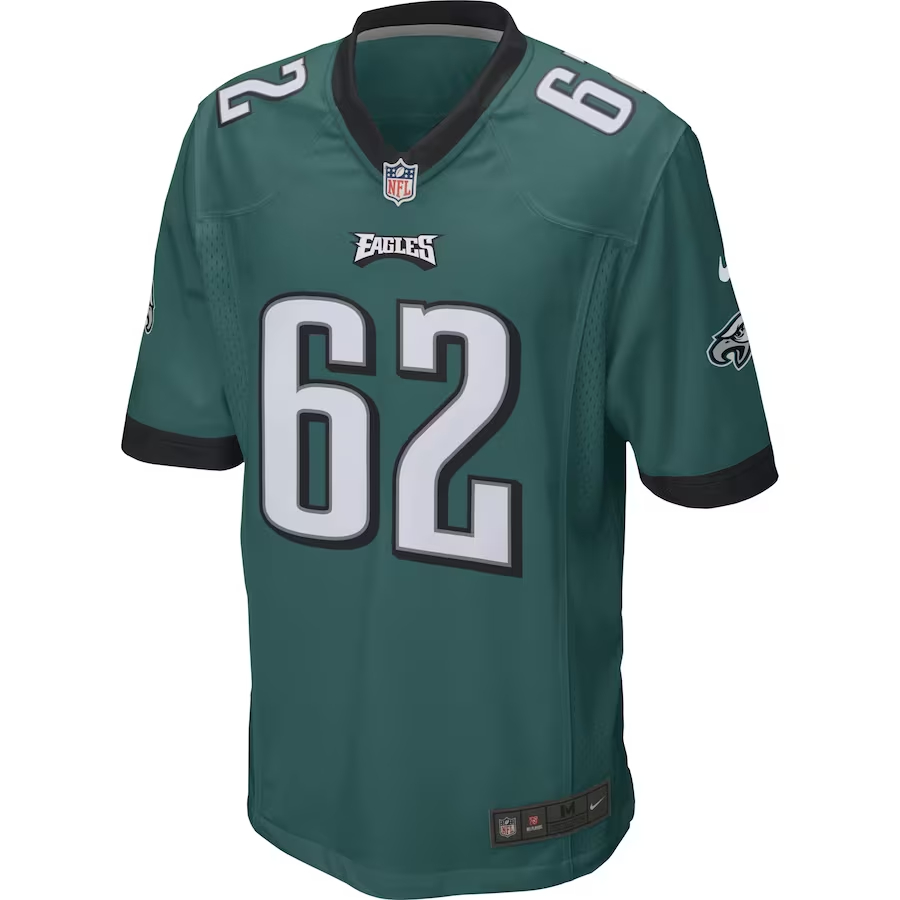 Nike Jason Kelce Philadelphia Eagles Midnight Green Game Jersey