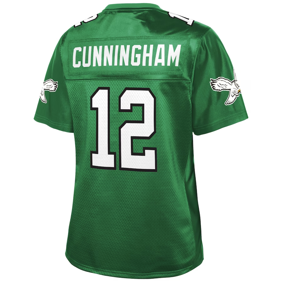 NFL Pro Line Randall Cunningham Philadelphia Eagles Women's Kelly Green Retired Player Replica Jersey