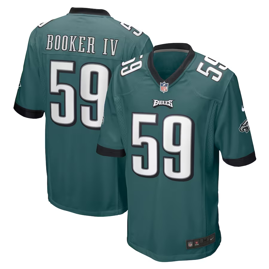Nike Thomas Booker IV Philadelphia Eagles Midnight Green Game Jersey