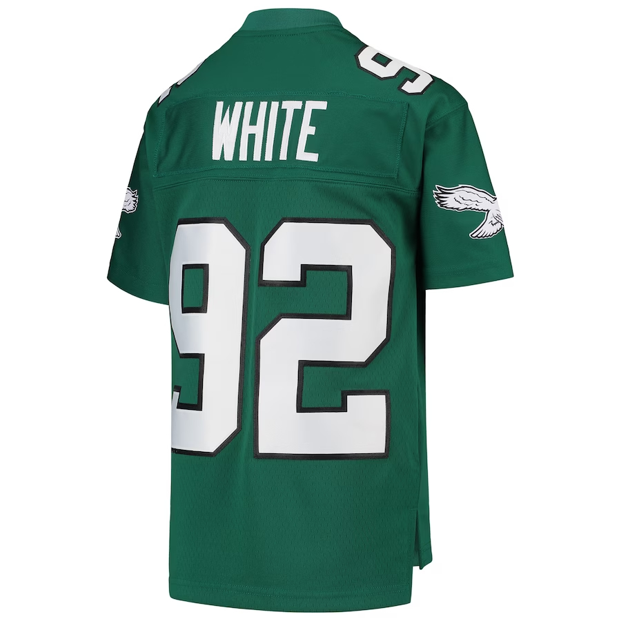 Mitchell & Ness Reggie White Philadelphia Eagles Youth Green 1990 Legacy Retired Player Jersey