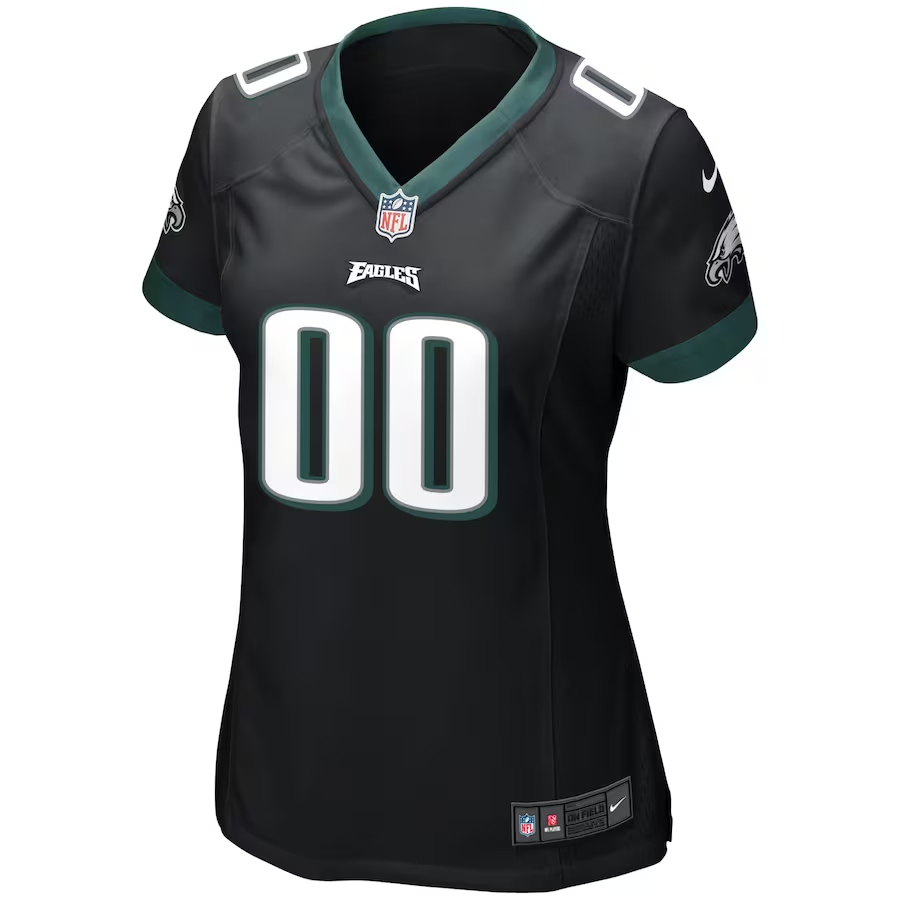 Nike Philadelphia Eagles Women's Black Alternate Custom Game Jersey