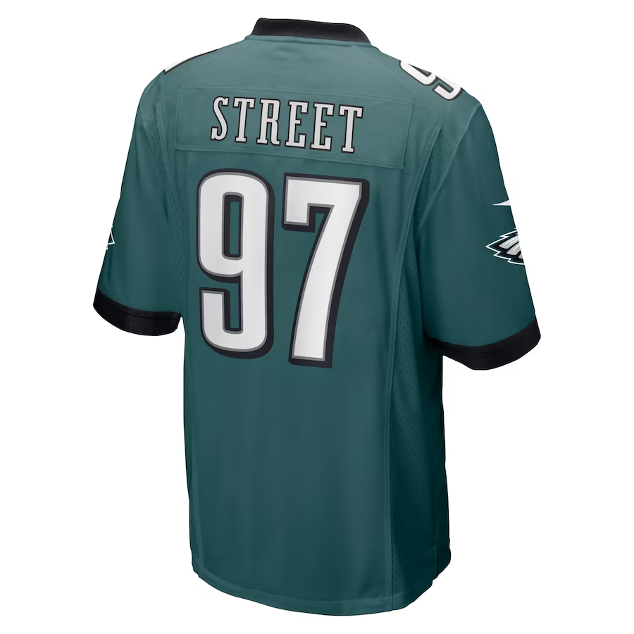 Nike Kentavius Street Philadelphia Eagles Midnight Green Game Player Jersey