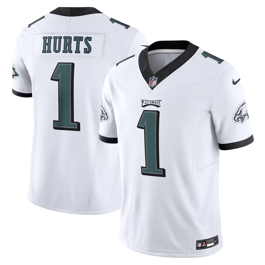 Nike Jalen Hurts Philadelphia Eagles White Vapor F.U.S.E. Limited Jersey