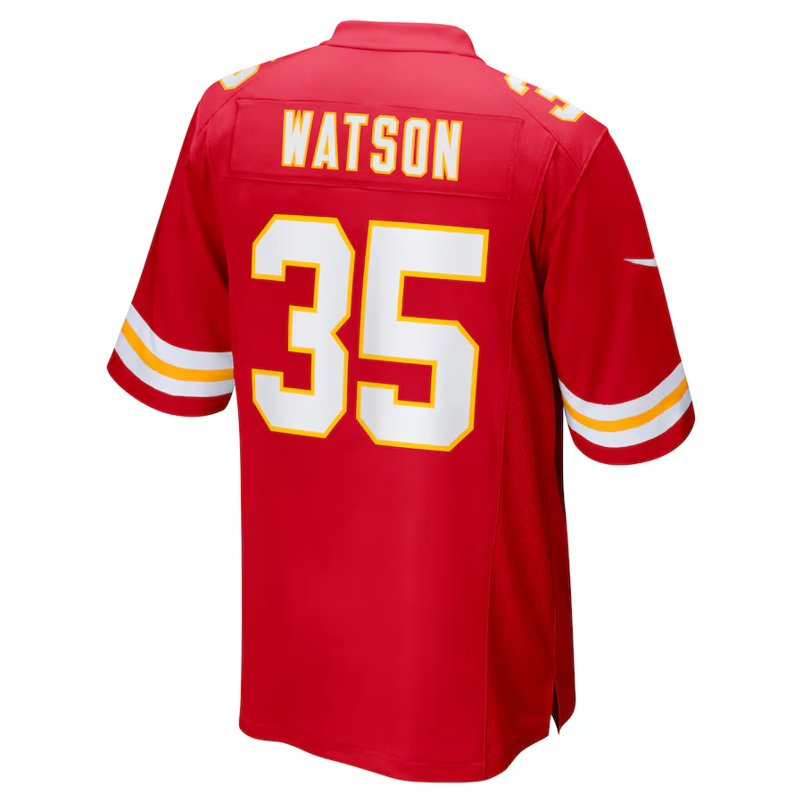 Nike Jaylen Watson Kansas City Chiefs Red Game Player Jersey