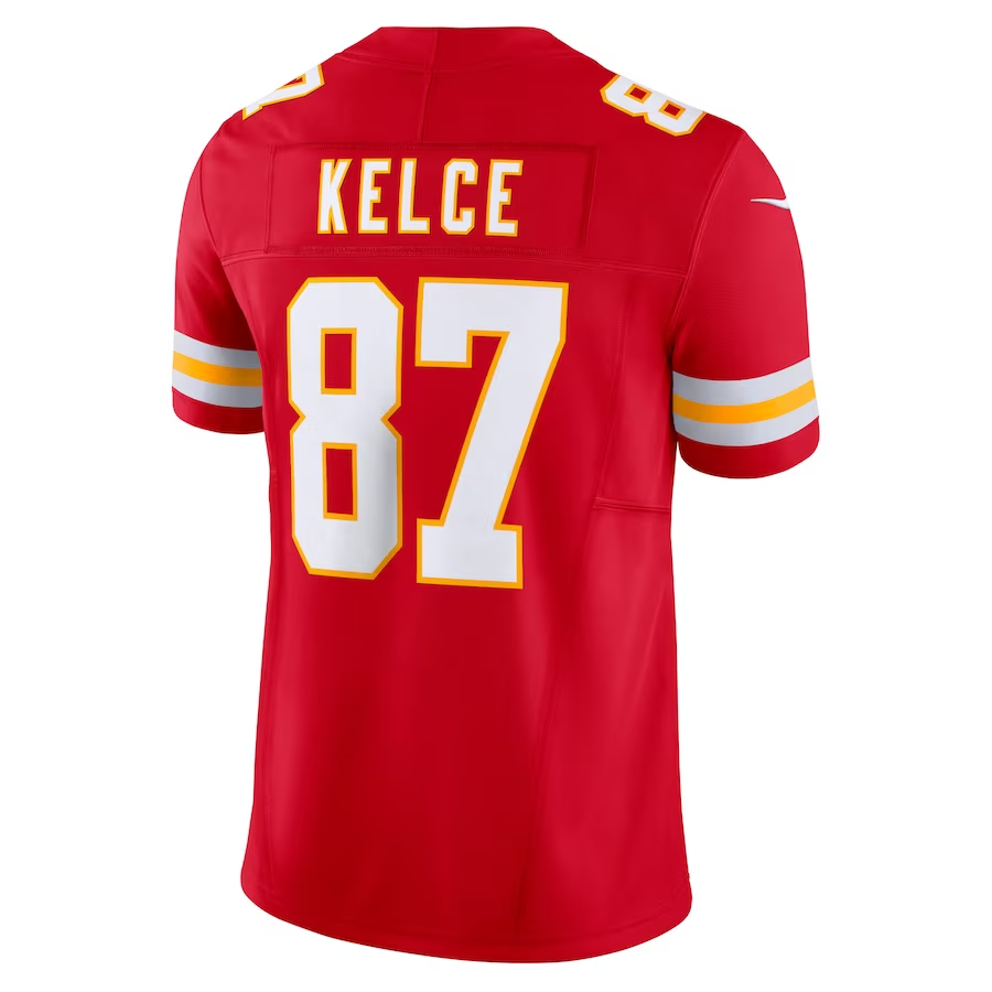 Nike Travis Kelce Kansas City Chiefs Red Vapor F.U.S.E. Limited Jersey