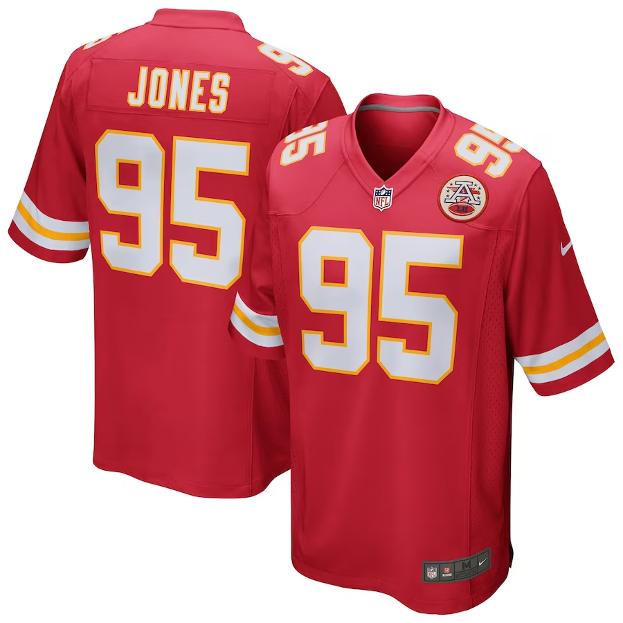 Nike Chris Jones Kansas City Chiefs Red Game Jersey