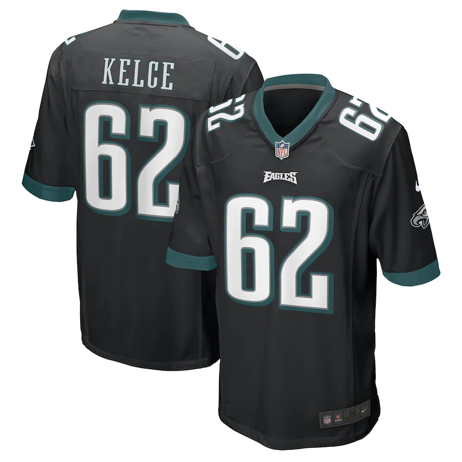 Nike Jason Kelce Philadelphia Eagles Black Game Jersey