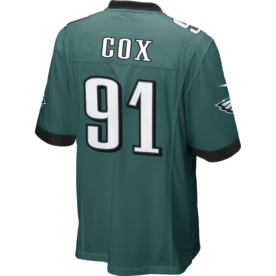 Nike Fletcher Cox Philadelphia Eagles Midnight Green Game Jersey