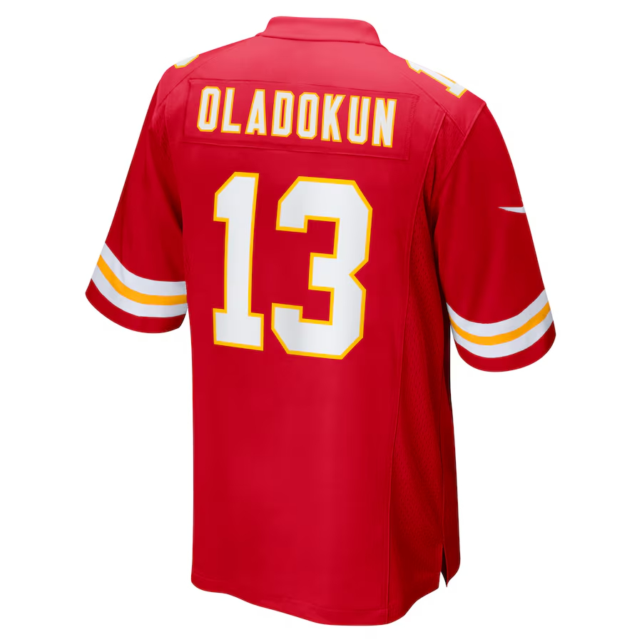 Nike Chris Oladokun Kansas City Chiefs Red Game Jersey