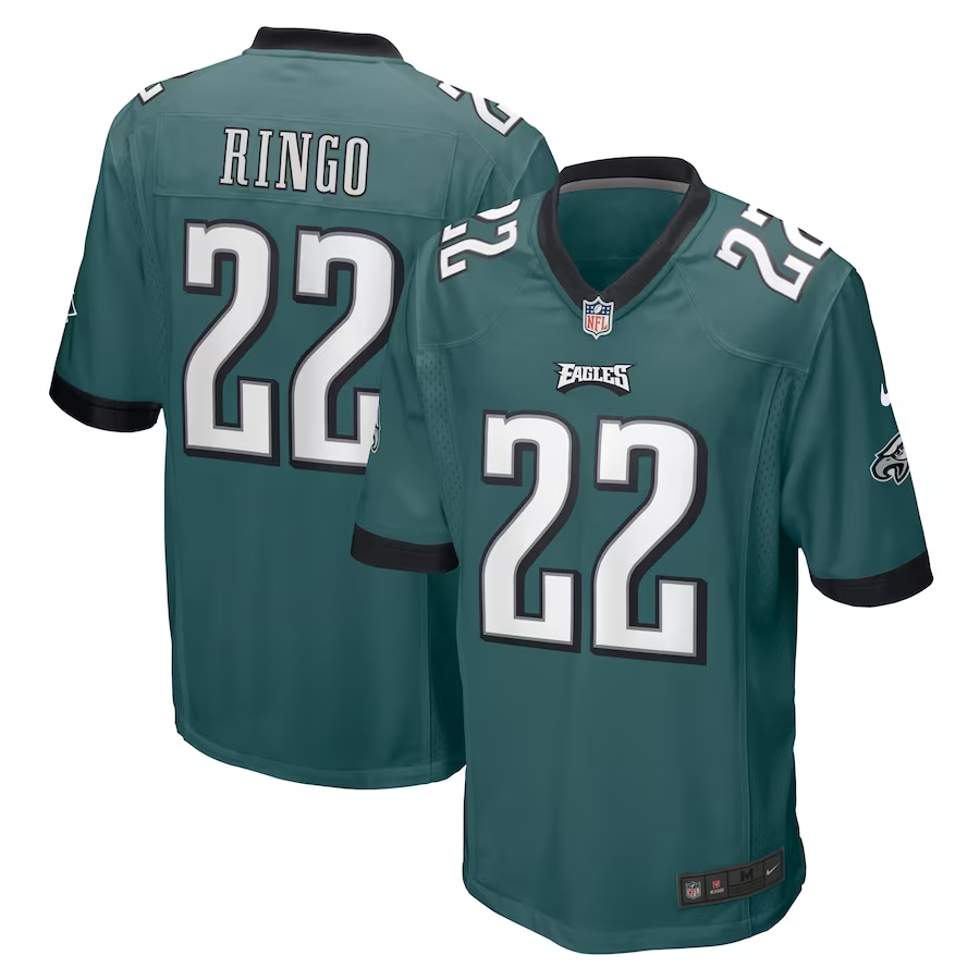 Nike Kelee Ringo Philadelphia Eagles Midnight Green Team Game Jersey