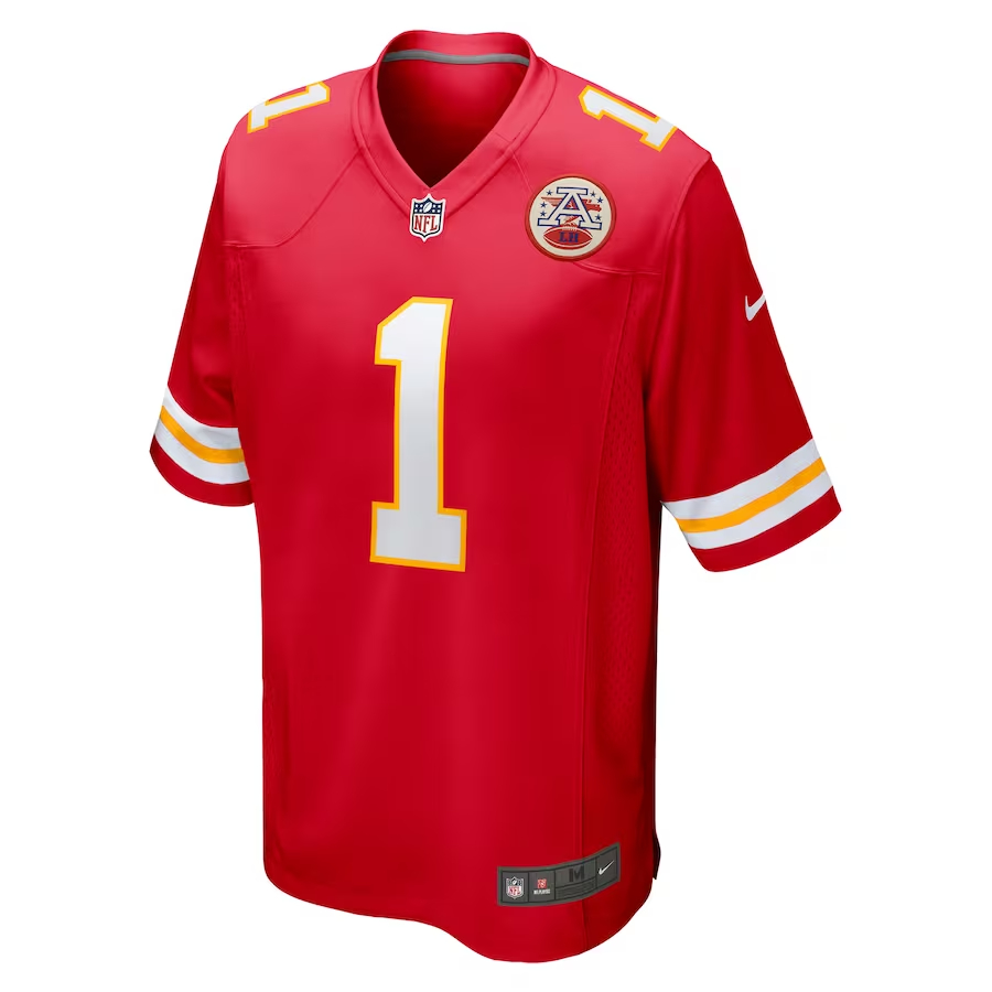 Nike Number 1 Dad Kansas City Chiefs Red Game Jersey