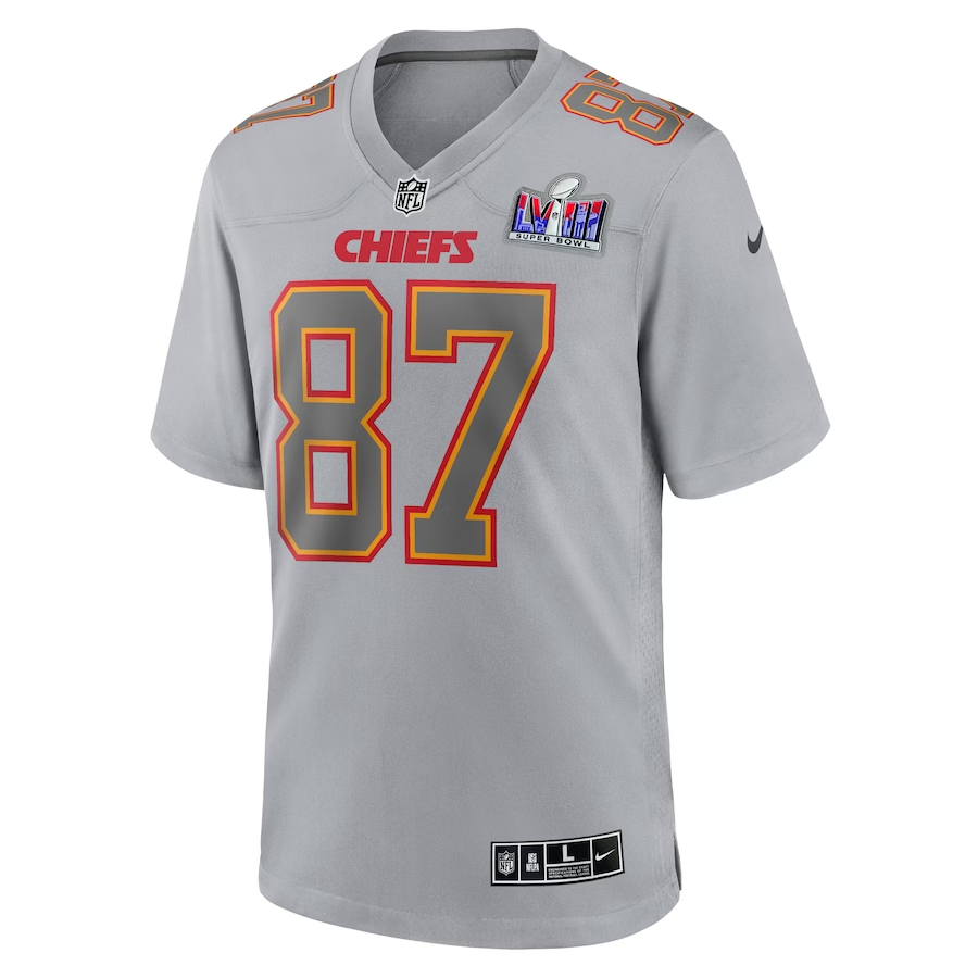 Nike Travis Kelce Kansas City Chiefs Gray Super Bowl L