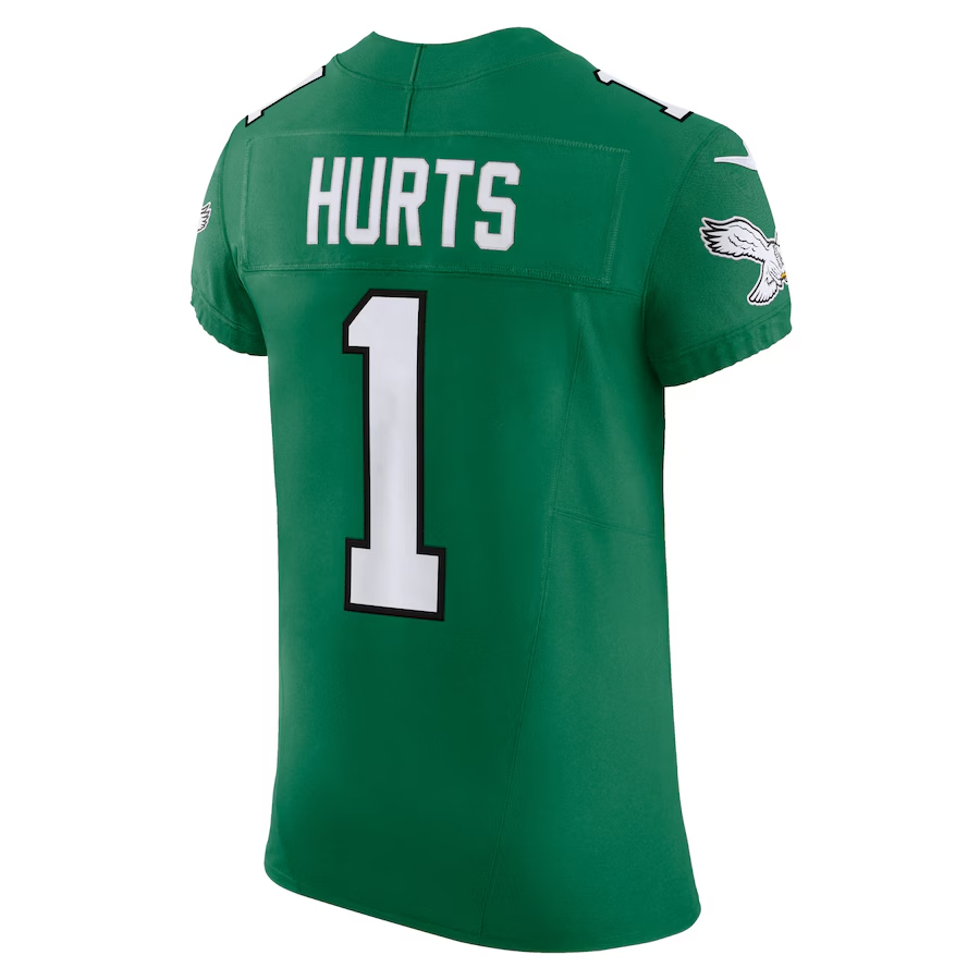 Nike Jalen Hurts Philadelphia Eagles Kelly Green Alternate Vapor F.U.S.E. Elite Jersey