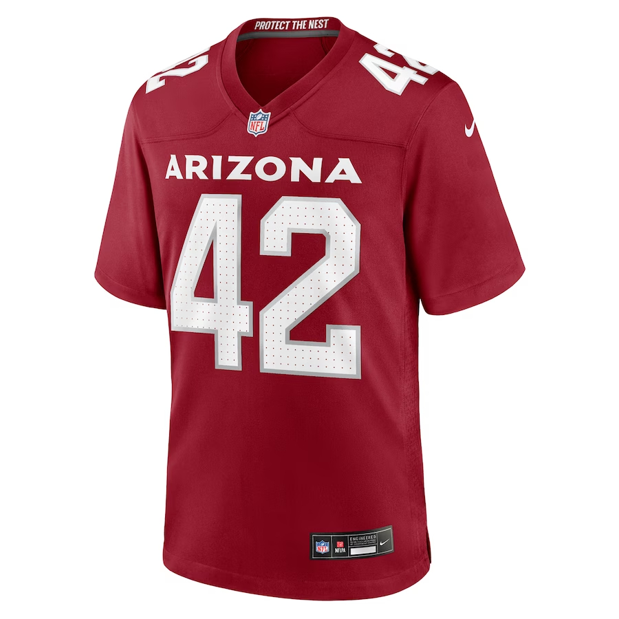 Nike K'Von Wallace Arizona Cardinals Cardinal Team Game Jersey 2