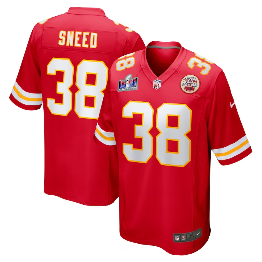 Nike L'Jarius Sneed Kansas City Chiefs Red Super Bowl LVIII Game Jersey