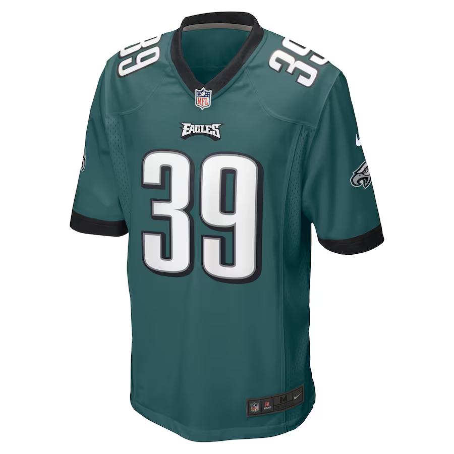 Nike Eli Ricks Philadelphia Eagles Midnight Green Team Game Jersey
