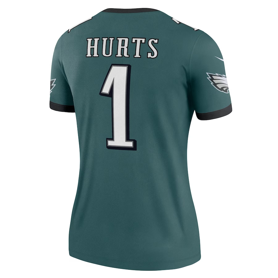 Nike Jalen Hurts Philadelphia Eagles Women's Midnight Green Legend Jersey