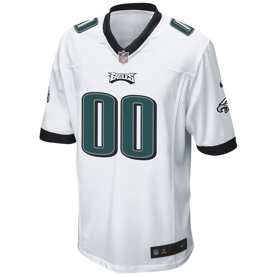 Nike Philadelphia Eagles White Custom Game Jersey