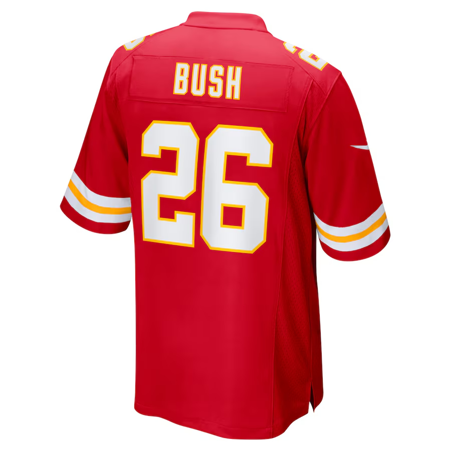 Nike Deon Bush Kansas City Chiefs Red Game Player Jersey