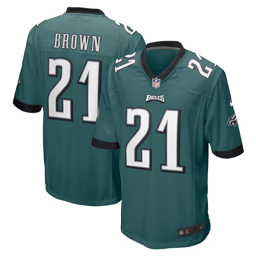 Nike Sydney Brown Philadelphia Eagles Midnight Green Team Game Jersey