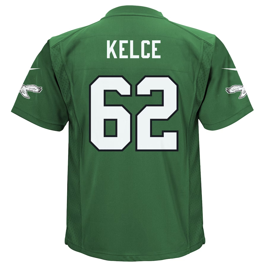 Nike Jason Kelce Philadelphia Eagles Toddler Kelly Green Alternate Gam