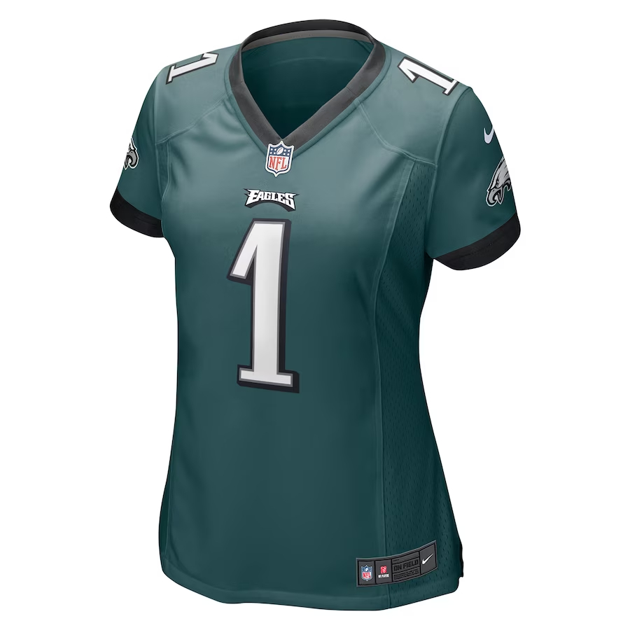 Nike Number 1 Mom Philadelphia Eagles Women's Midnight Green Game Jersey
