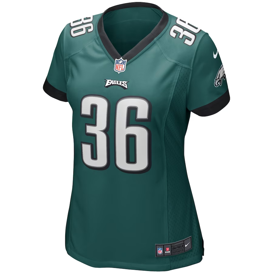 Nike Brian Westbrook Philadelphia Eagles Women's Midnight Green Game Retired Player Jersey