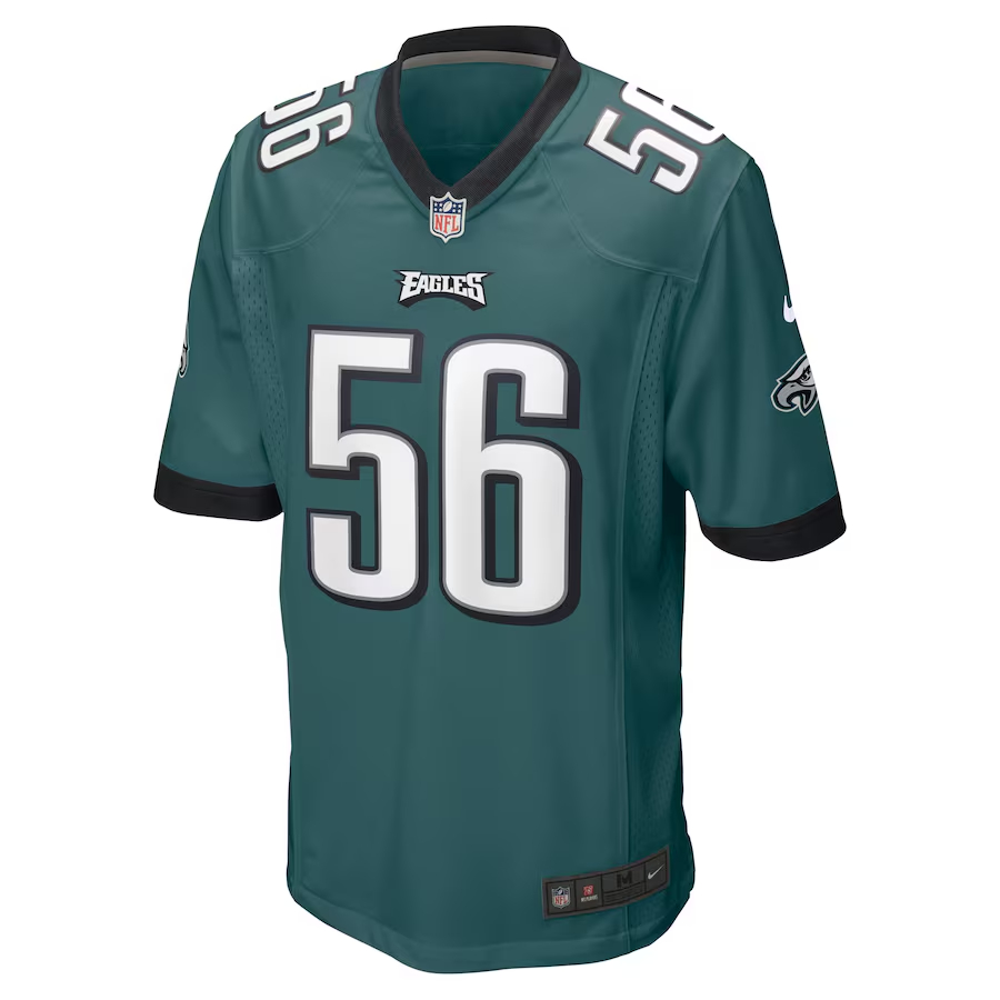 Nike Tyler Steen Philadelphia Eagles Midnight Green Team Game Jersey