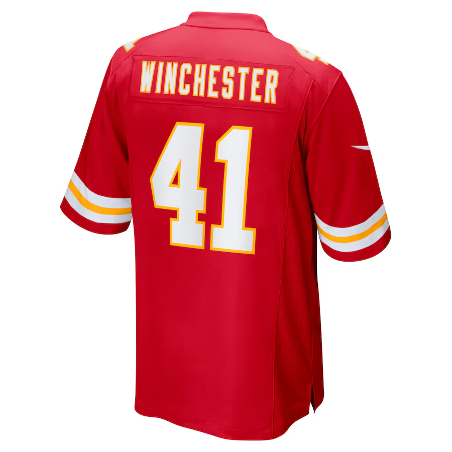 Nike James Winchester Kansas City Chiefs Red Game Jersey