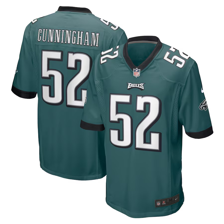 Nike Zach Cunningham Philadelphia Eagles Midnight Green Team Game Jersey